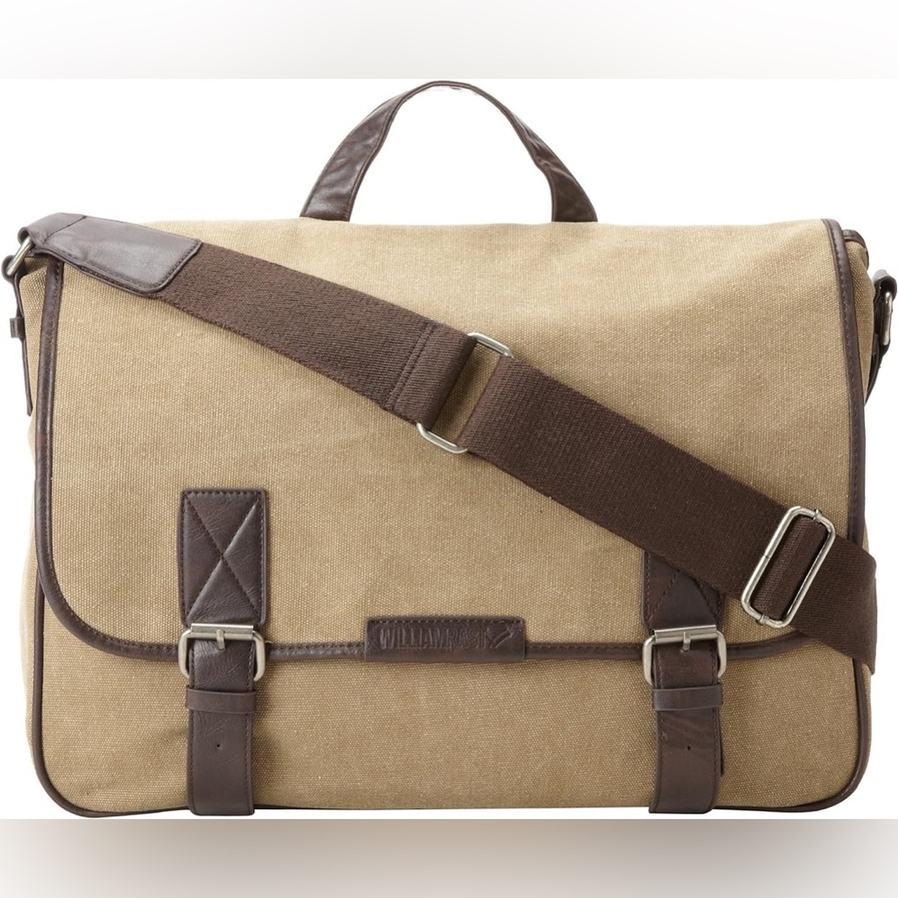 William Rast Canvas Messenger Bag